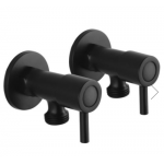 Round Matte Black Washing Machine Taps